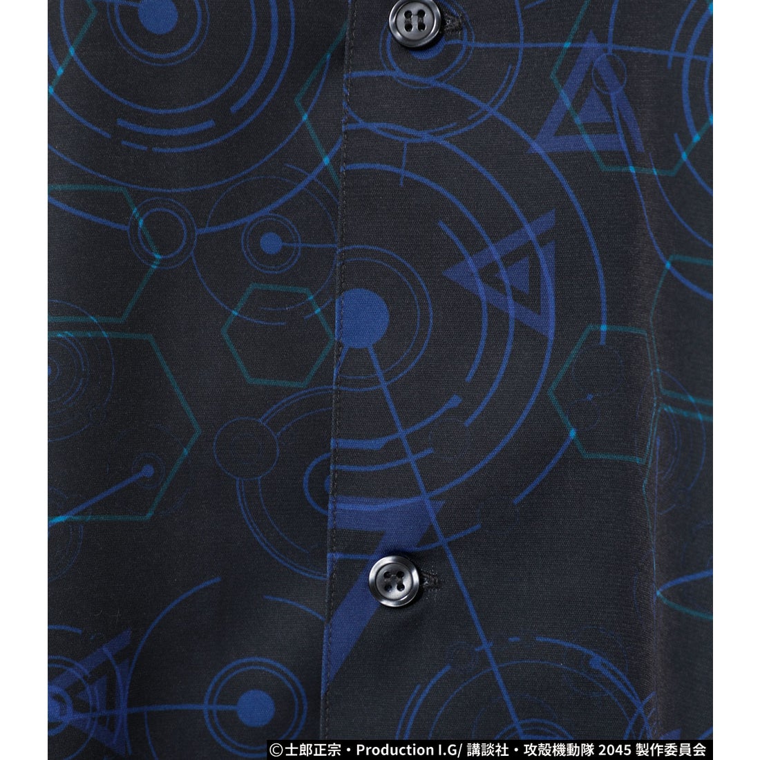 R4G ［攻殻機動隊 SAC_2045］CYBER PATTERN SHIRT BLU -ファッション
