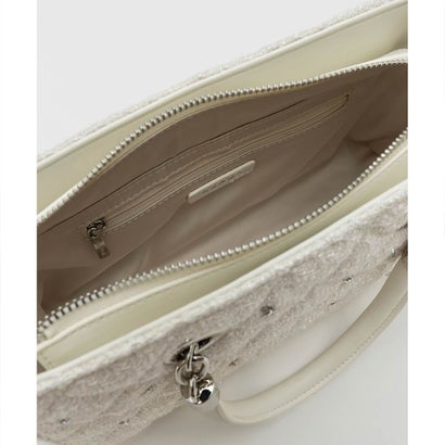 ランダ RANDA 【Special Bag】2WAY チャーム付きビジューキルティングバッグ （IVORY）｜詳細画像