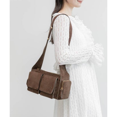 ランダ RANDA ユーティリティスエードショルダーバッグ （BROWN）｜詳細画像