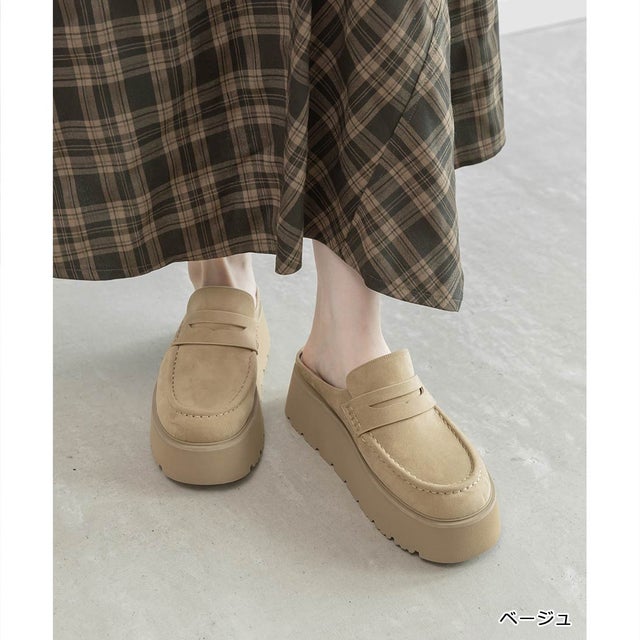 ローファーライクサボシューズ （BEIGE）