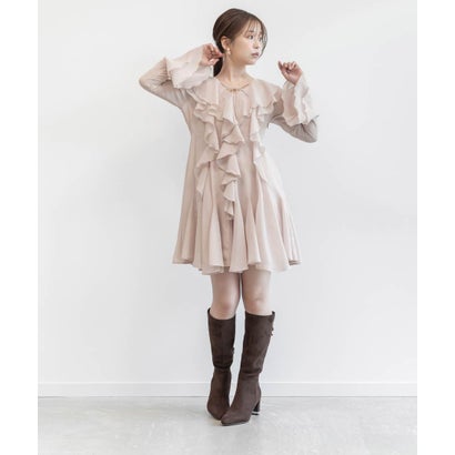 【Classical Ribbon Collection】2WAYバックリボンデザインロングブーツ （BROWN）｜詳細画像