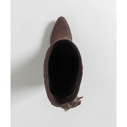 【Classical Ribbon Collection】2WAYバックリボンデザインロングブーツ （BROWN）｜詳細画像