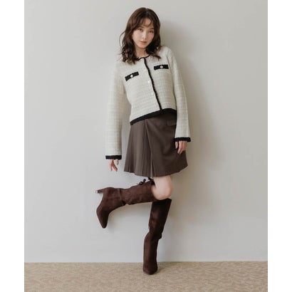 【Classical Ribbon Collection】2WAYバックリボンデザインロングブーツ （BROWN）｜詳細画像