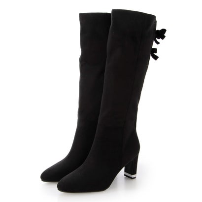 【Classical Ribbon Collection】2WAYバックリボンデザインロングブーツ （BLACK）｜詳細画像