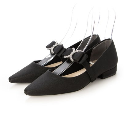 3WAY ストラップフラットパンプス （BLACK）｜詳細画像