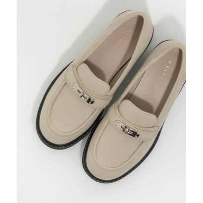 ランダ RANDA トラックソールマニッシュローファー （BEIGE）｜詳細画像