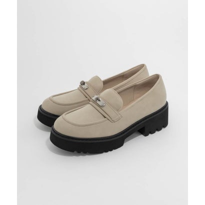 ランダ RANDA トラックソールマニッシュローファー （BEIGE）｜詳細画像