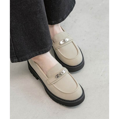 ランダ RANDA トラックソールマニッシュローファー （BEIGE）｜詳細画像