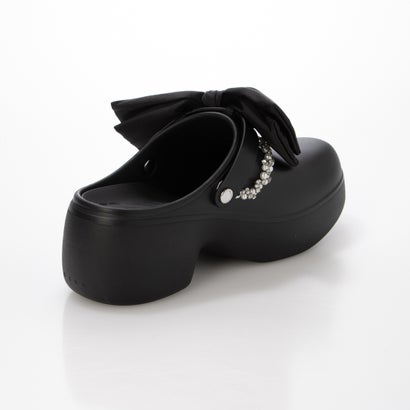 4WAY リボンデザインリカバリークロッグサンダル （BLACK）｜詳細画像