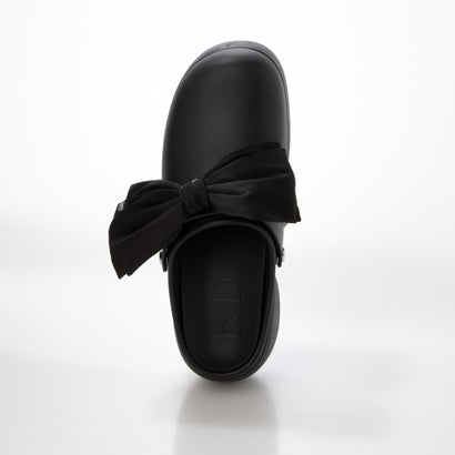 4WAY リボンデザインリカバリークロッグサンダル （BLACK）｜詳細画像