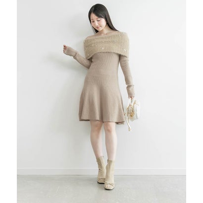 ★リボンデザインギャザートゥショートブーツ （BEIGE）｜詳細画像