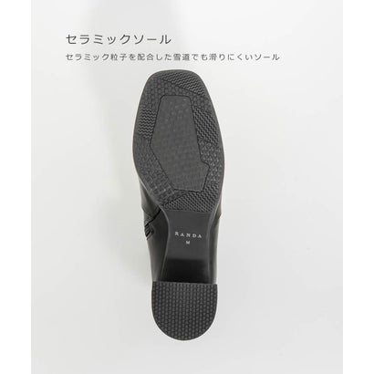 晴雨兼用 ストームチャンキーヒールショートブーツ （BLACK）｜詳細画像