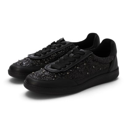 ビジュー×グリッタースニーカー （BLACK）｜詳細画像