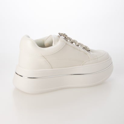 ビジューデザインプラットフォームスニーカー （WHITE）｜詳細画像