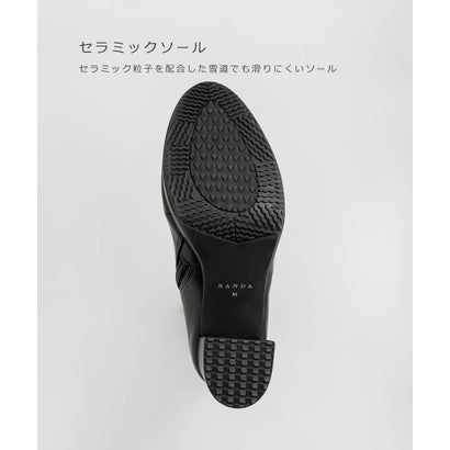 ランダ RANDA 晴雨兼用 ストレッチ ラウンドトゥストームロングブーツ （D.BROWN）｜詳細画像