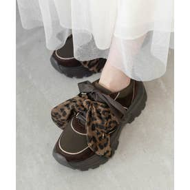 2WAY スカーフリボンスニーカー （BROWN）