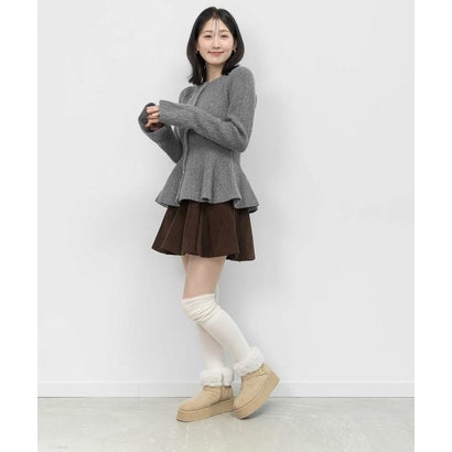 ランダ RANDA モノグラムベルトムートンショートブーツ （BEIGE）｜詳細画像