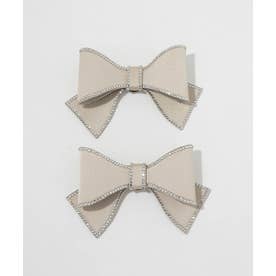 ビジューリボンシューズクリップ （BEIGE）