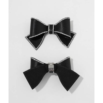 ビジューリボンシューズクリップ （BLACK）｜詳細画像