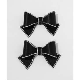 ビジューリボンシューズクリップ （BLACK）
