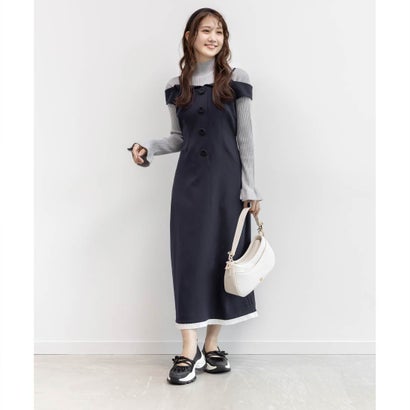 オフショルダーワンピース （NAVY）｜詳細画像
