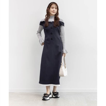 オフショルダーワンピース （NAVY）｜詳細画像