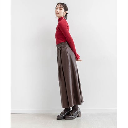 2WAY ウエストフリルデザインスカート （BROWN）｜詳細画像