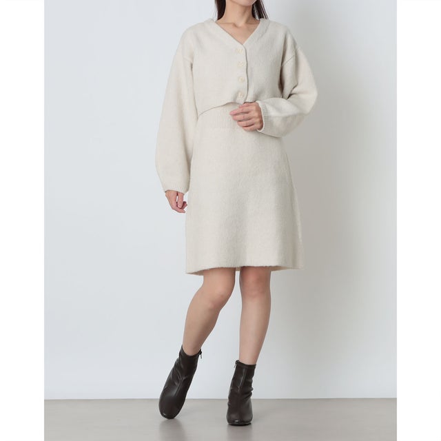 カーディガンセットミニワンピース （IVORY）