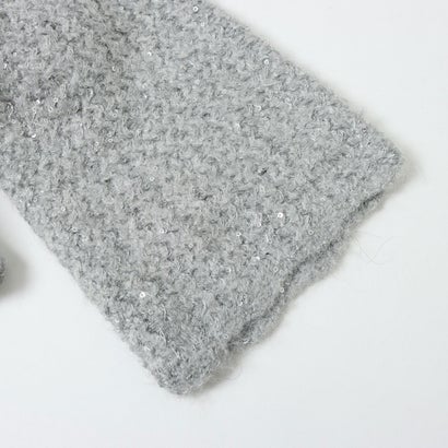 ランダ RANDA 【選べる丈感】スパンコール混オーバーサイズニット （GRAY）｜詳細画像