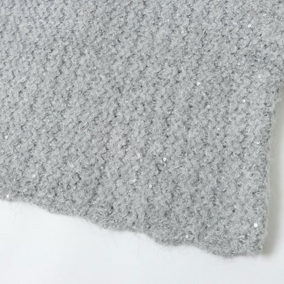 ランダ RANDA 【選べる丈感】スパンコール混オーバーサイズニット （GRAY）｜詳細画像