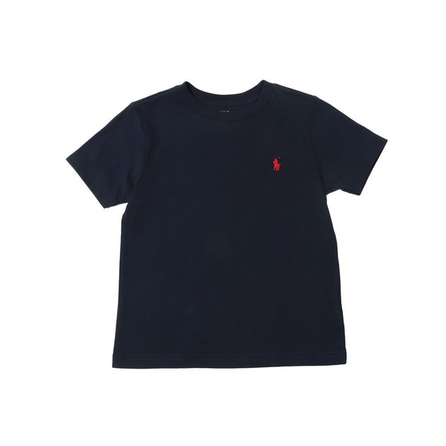 コットン ジャージー クルーネック Tシャツ（ネイビー）