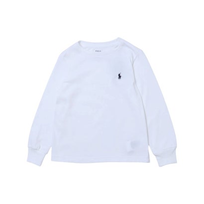 ボーイズライン コットン ロングスリーブ クルーネックTシャツ （ホワイト）｜詳細画像