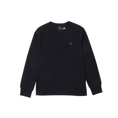 ボーイズライン コットン ロングスリーブ クルーネックTシャツ （ホワイト）｜詳細画像