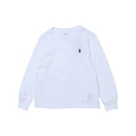 ボーイズライン コットン ロングスリーブ クルーネックTシャツ （ホワイト）