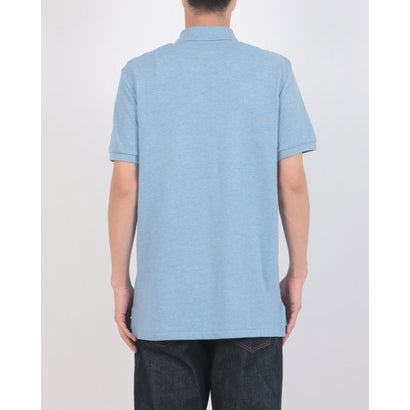 ラルフローレン RALPH LAUREN カスタムスリム ソリッドメッシュ コットン 半袖ポロシャツ （ISLE HEATHER）｜詳細画像