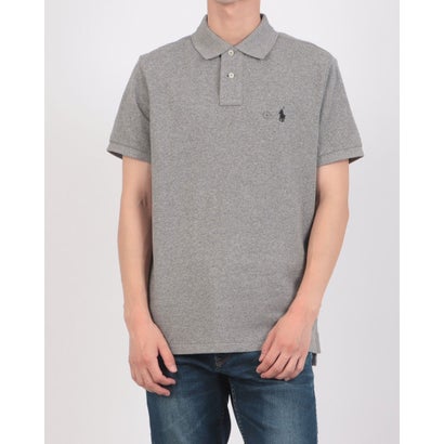 ラルフローレン RALPH LAUREN カスタムスリム ソリッドメッシュ コットン 半袖ポロシャツ （CANTERBURY HEATHER）｜詳細画像