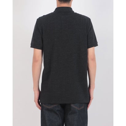ラルフローレン RALPH LAUREN カスタムスリム ソリッドメッシュ コットン 半袖ポロシャツ （BLACK MARL HEATHER）｜詳細画像