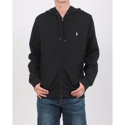 ラルフローレン RALPH LAUREN ダブルニット フルジップ フーディ （POLO BLACK）｜詳細画像