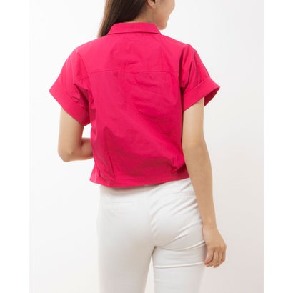 ラルフローレン RALPH LAUREN ひねりがポイントのビビットピンクシャツ （ピンク）｜詳細画像