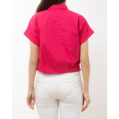 ラルフローレン RALPH LAUREN ひねりがポイントのビビットピンクシャツ （ピンク）｜詳細画像