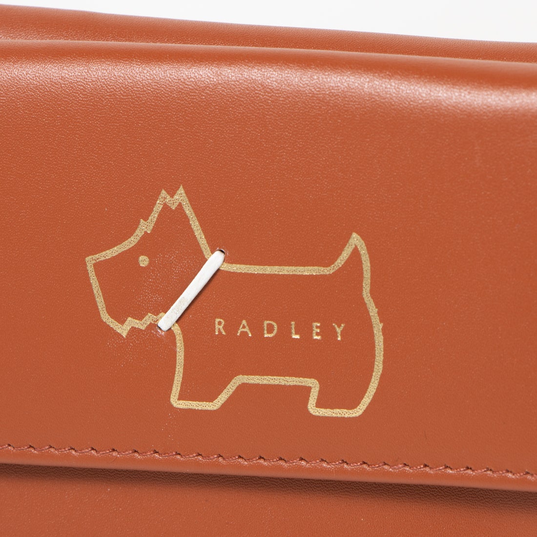 ラドリー ロンドン RADLEY LONDON ☆HERITAGE DOG OUTLINEレザー三つ折り財布 （ブラウン）
