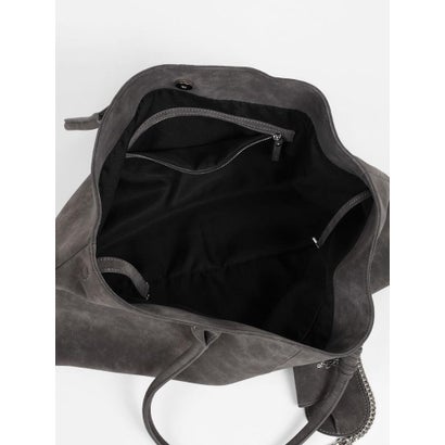 ラディエイト RADIATE グラスホルダー付きスエードライクトートバッグ(Black,Gray) （グレー）｜詳細画像