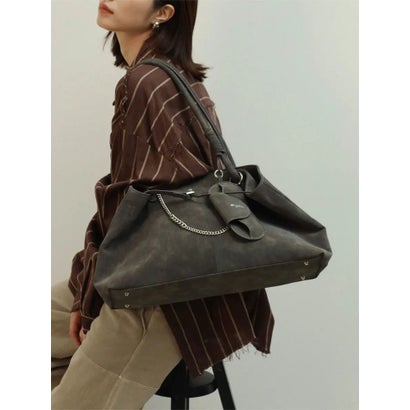 ラディエイト RADIATE グラスホルダー付きスエードライクトートバッグ(Black,Gray) （グレー）｜詳細画像