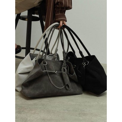 ラディエイト RADIATE グラスホルダー付きスエードライクトートバッグ(Black,Gray) （グレー）｜詳細画像