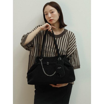 ラディエイト RADIATE グラスホルダー付きスエードライクトートバッグ(Black,Gray) （ブラック）｜詳細画像