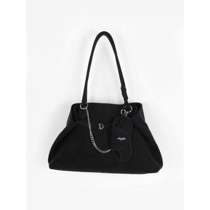 ラディエイト RADIATE グラスホルダー付きスエードライクトートバッグ(Black,Gray) （ブラック）｜詳細画像