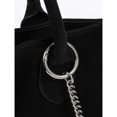 ラディエイト RADIATE グラスホルダー付きスエードライクトートバッグ(Black,Gray) （ブラック）｜詳細画像