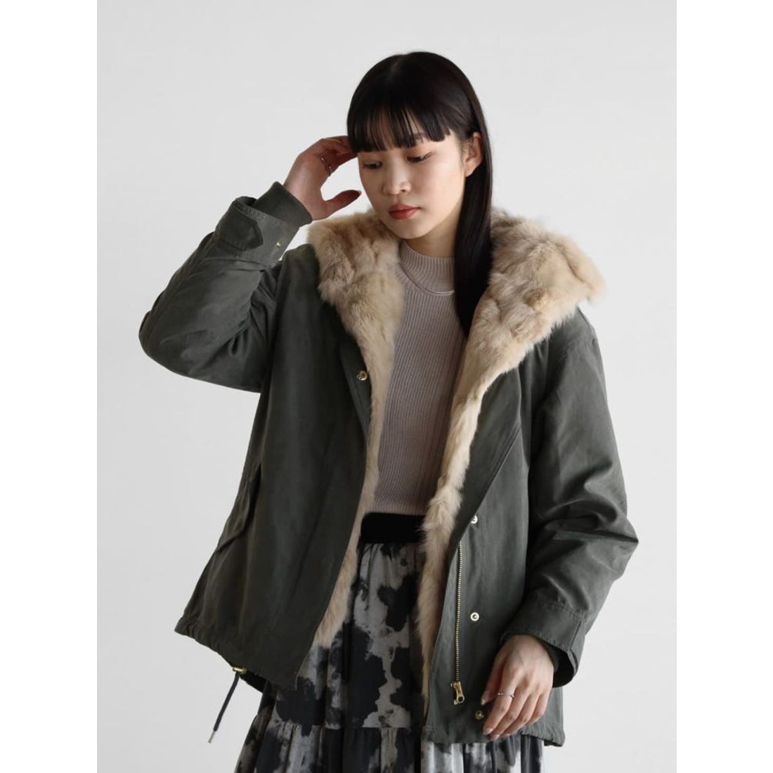 ラディエイト RADIATE ファーフーデッドモッズアウター 