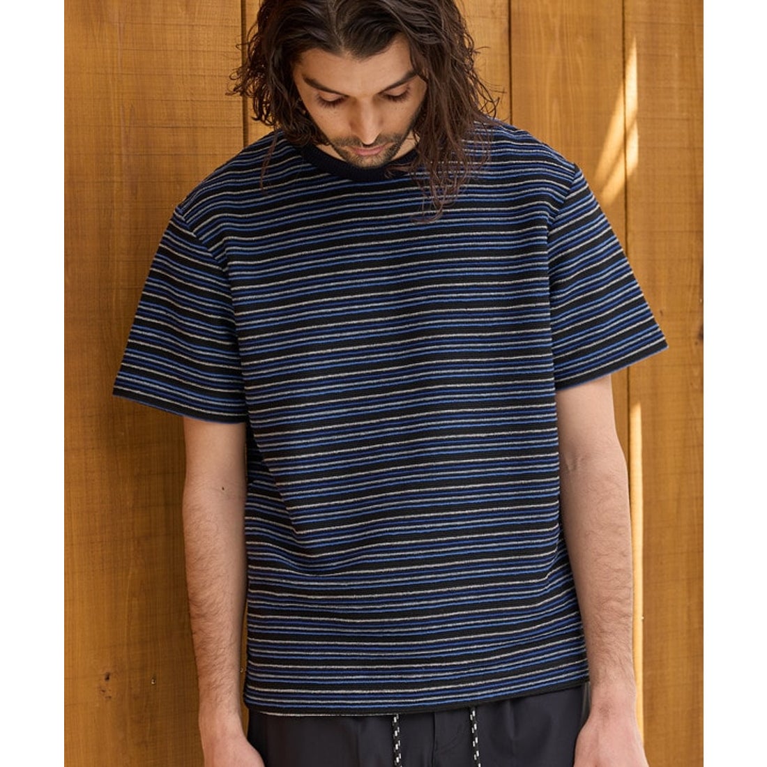 ジャガード　マルチボーダーT ラトルトラップ RattleTrap マルチボーダージャガードTシャツ