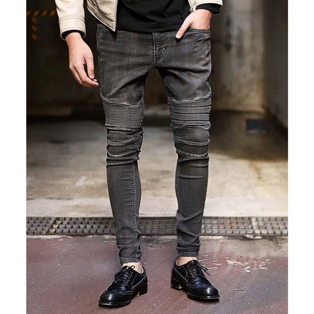バイカー スキニーパンツ PULP パルプ バイカースキニーパンツ BALMAIN 
